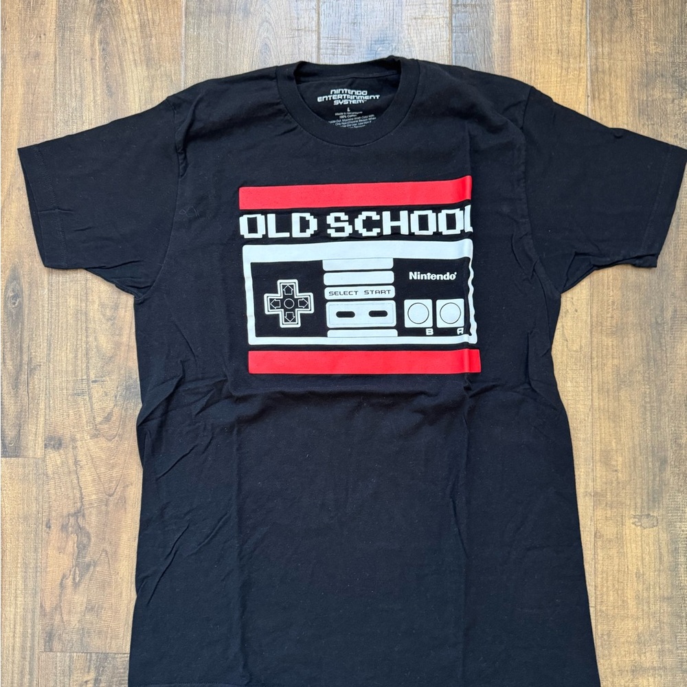 Nintendo Old School Black T-Shirt